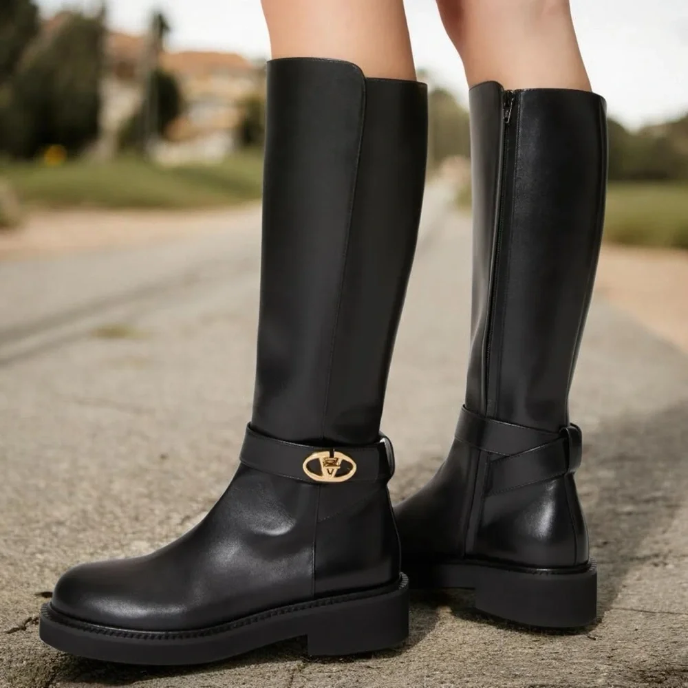 Valentino Garavani 40mm VLogo Locker Boots Size 40